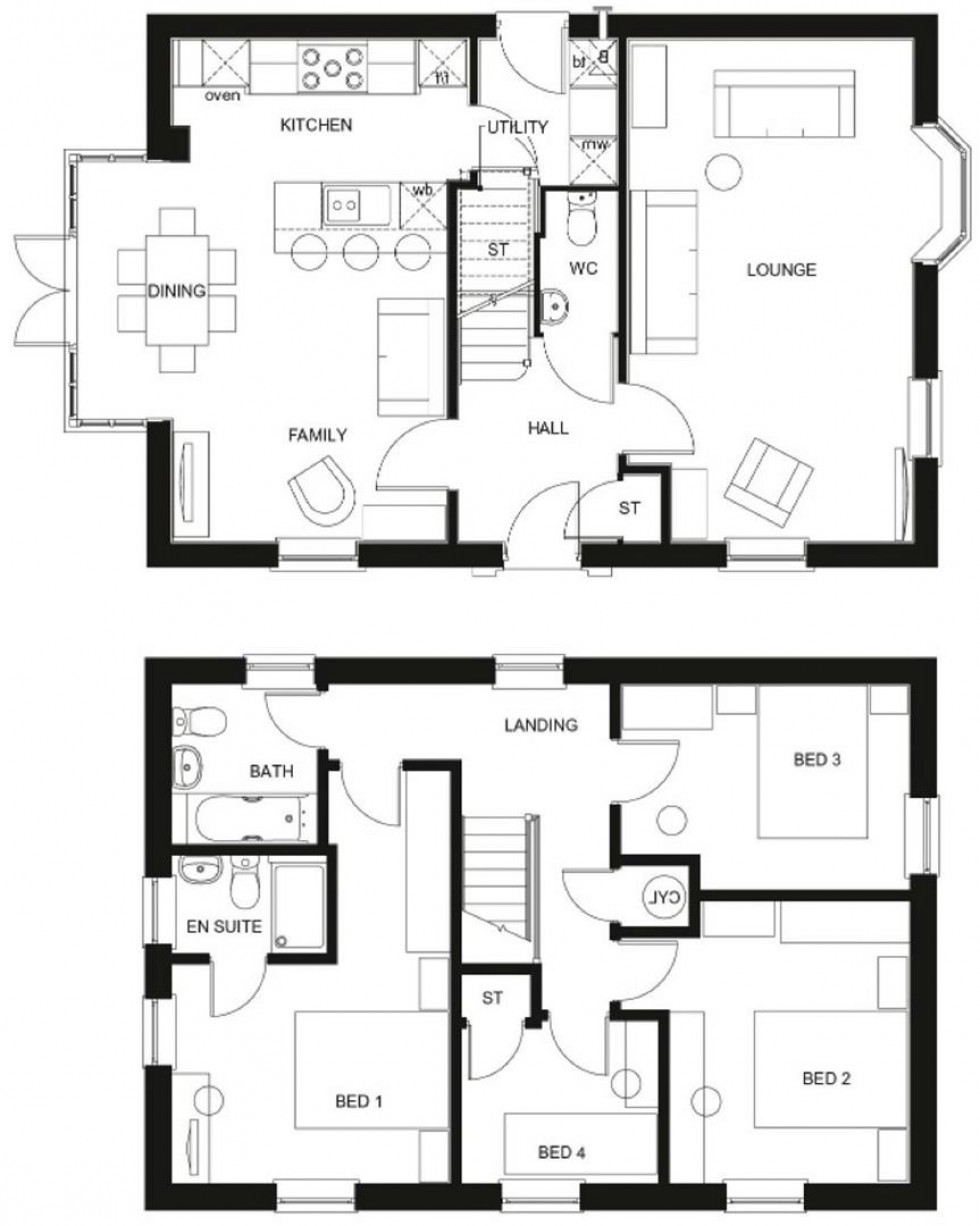 Floorplan for Lavender Hill, Moulton