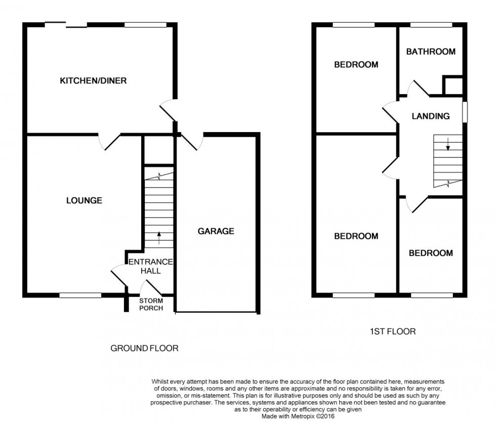 Floorplan for Brampton Way, BRIXWORTH