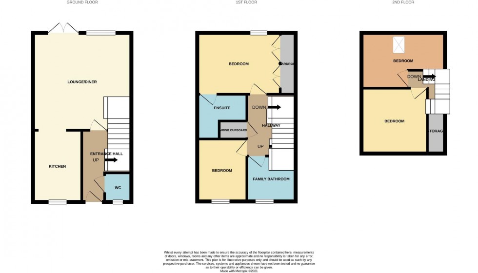 Floorplan for The Jitty, Mawsley Village