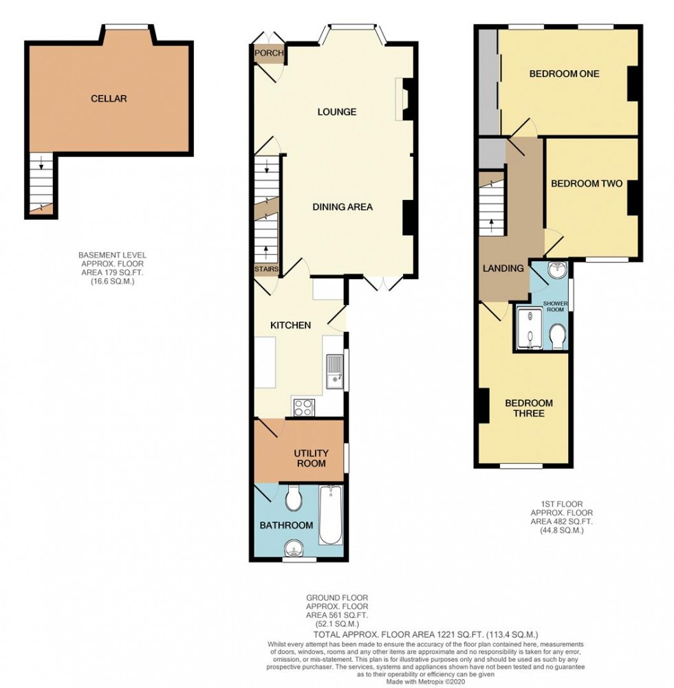 Floorplan for Cecil Road, Queens Park