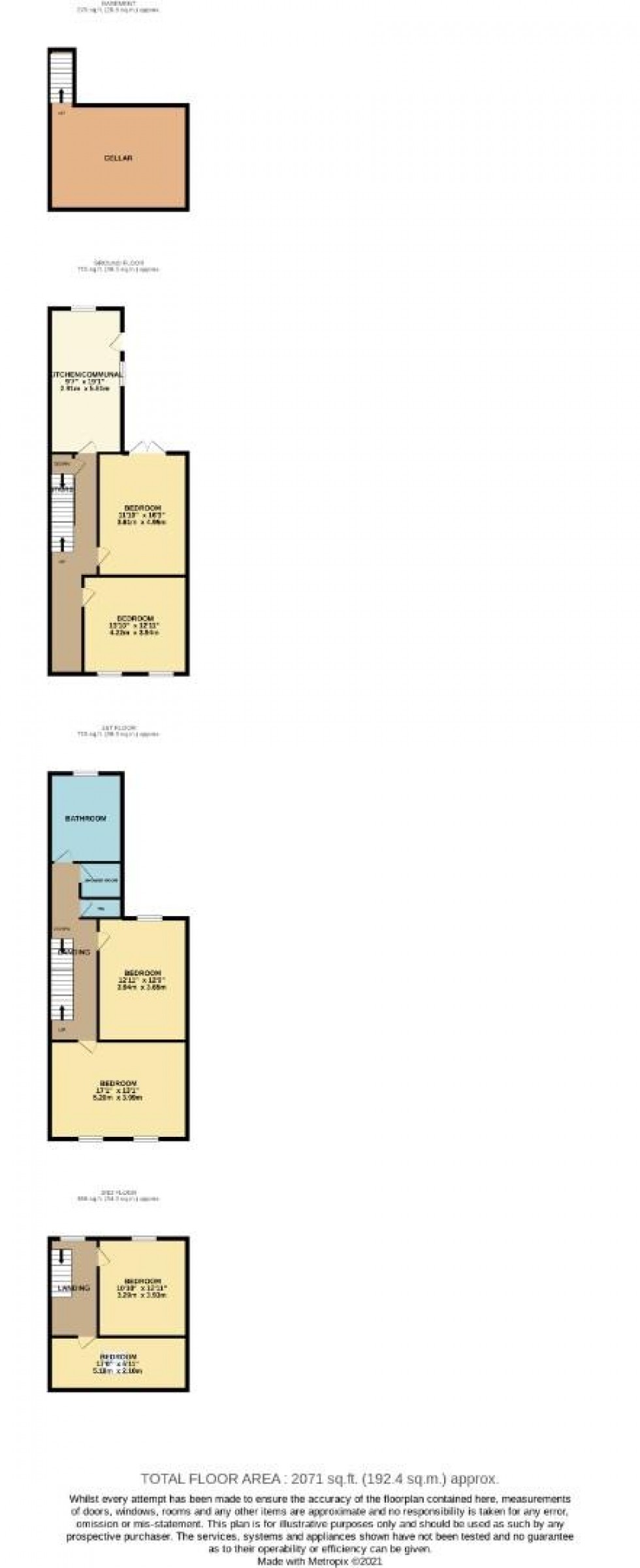 Floorplan for St. Pauls Road, Northampton