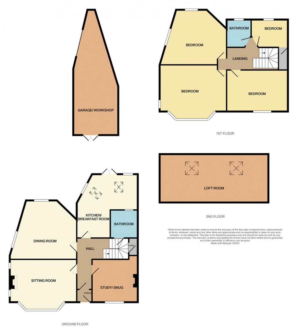 Floorplan for Kingsthorpe Grove, Queens Park, Northampton