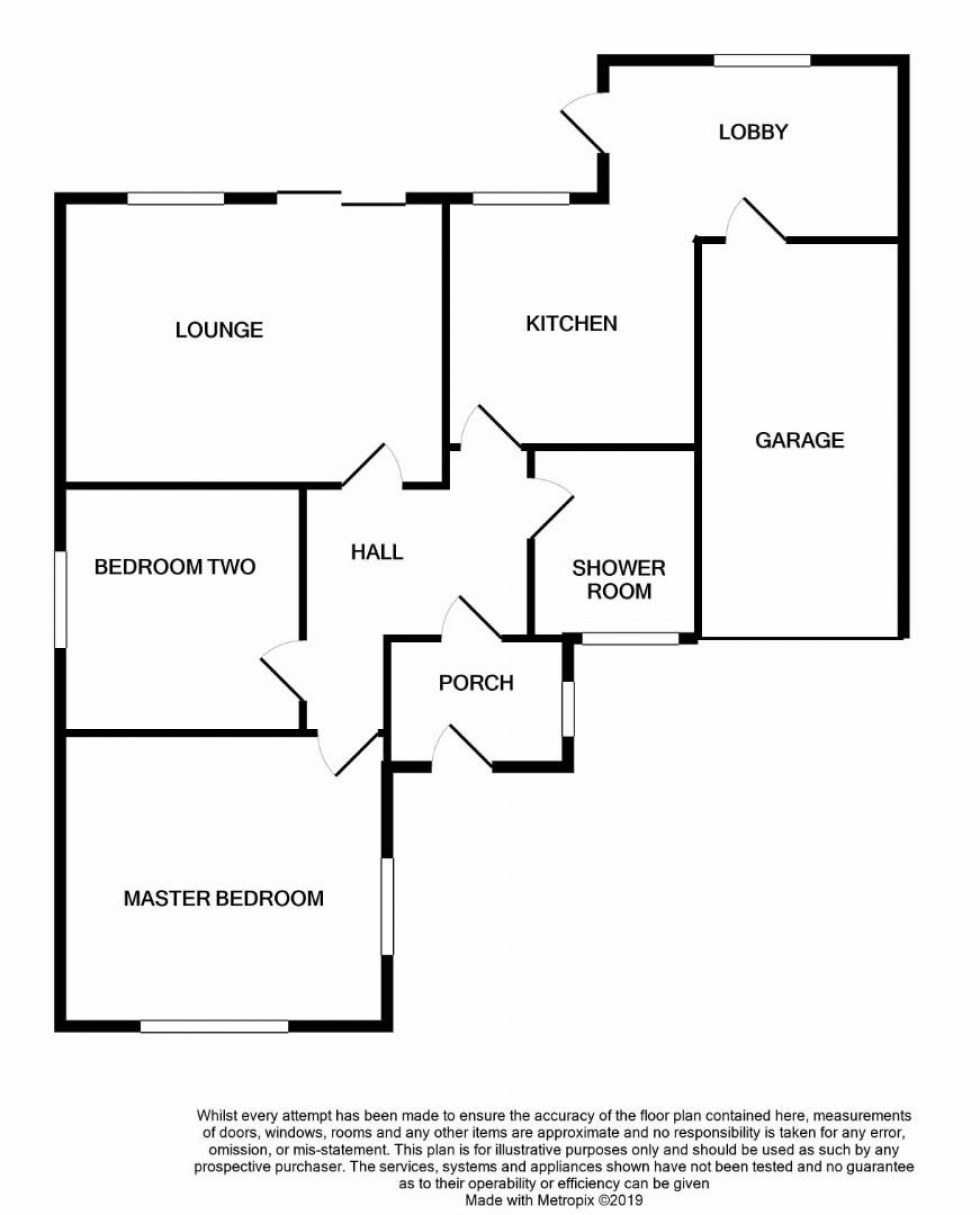 Floorplan for Cheriton Way, Rushmere