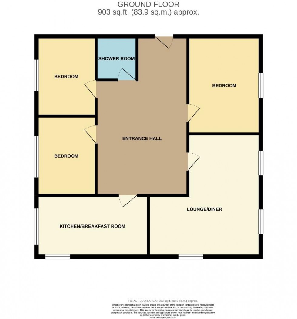 Floorplan for Cliftonville Court, NORTHAMPTON