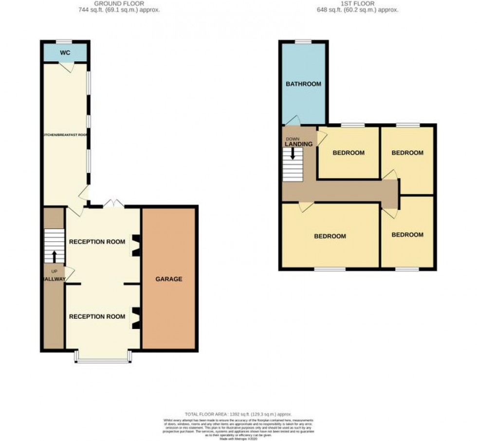 Floorplan for 102 Wellingborough Road, Earls Barton, NORTHAMPTON