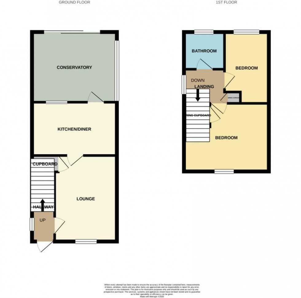 Floorplan for Compton Way, Earls Barton, Northampton