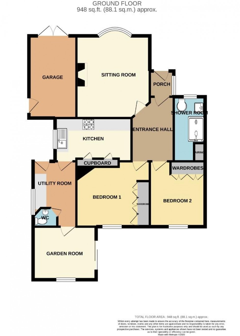 Floorplan for Ridgeway, Weston Favell, NORTHAMPTON