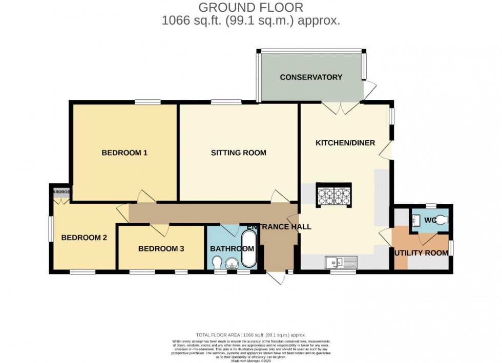 Floorplan for Hillside Road, Piddington, Northampton