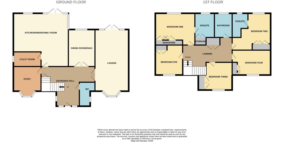 Floorplan for Rowan Avenue, Mawsley Village