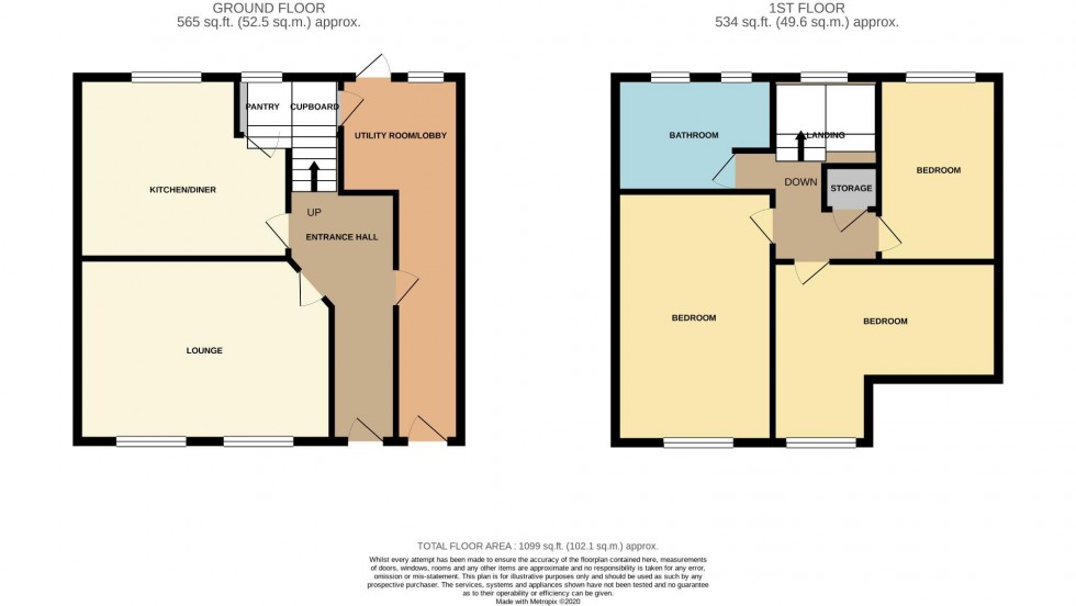 Floorplan for Hoe Way, Roade, Northampton