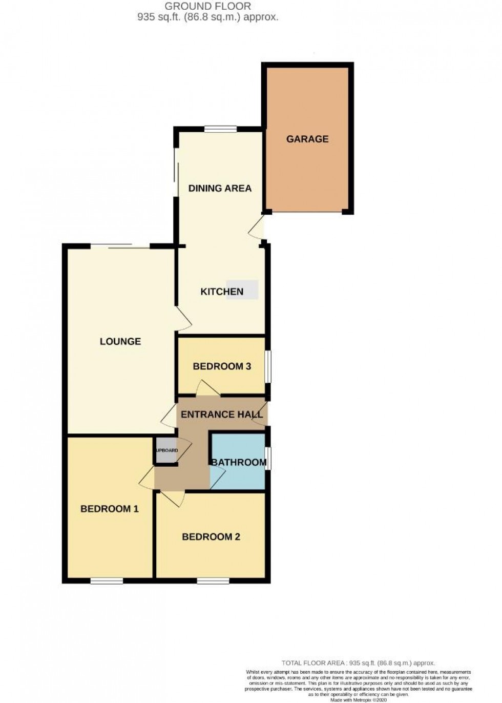 Floorplan for Lyne Walk, Hackleton, Northampton