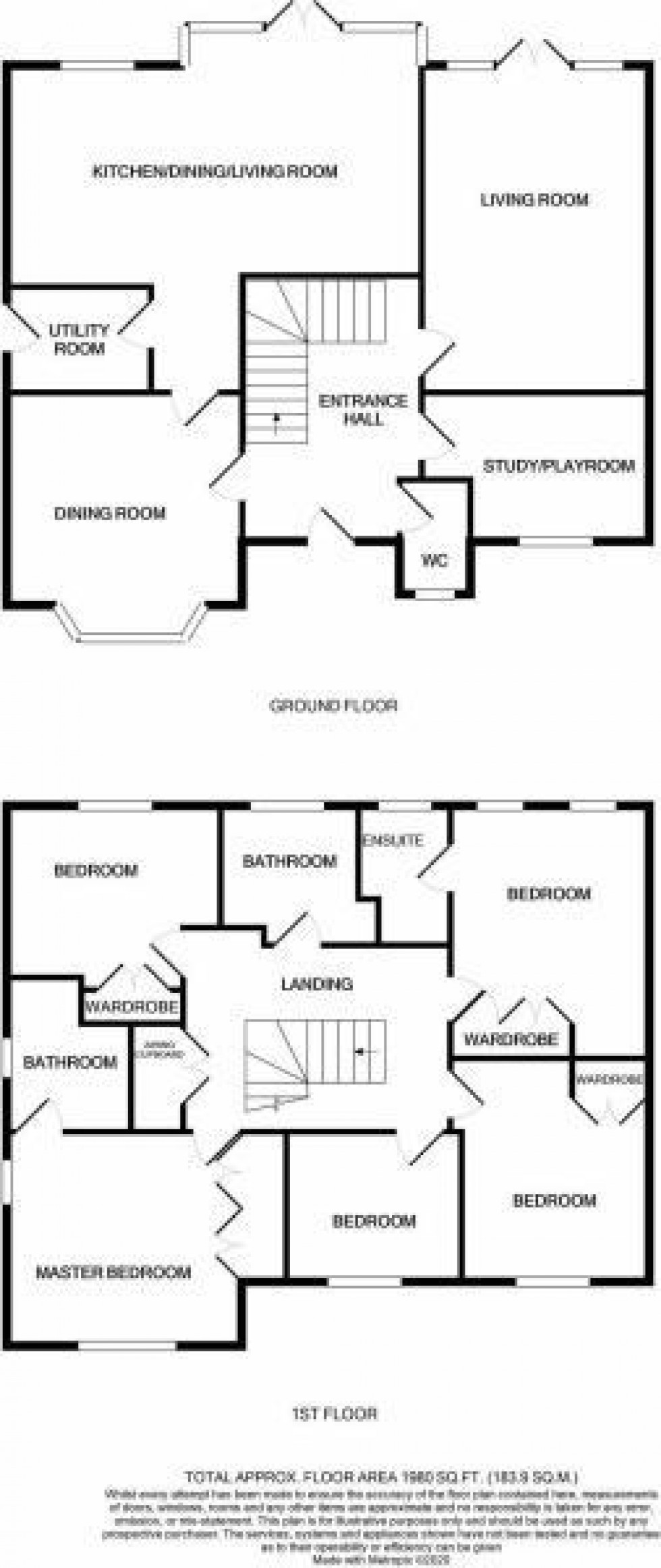 Floorplan for Willow Tree Way, Moulton, Northampton