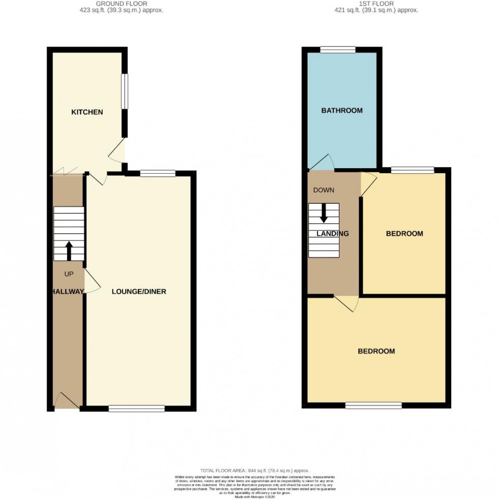 Floorplan for Shakespeare Road, Northampton