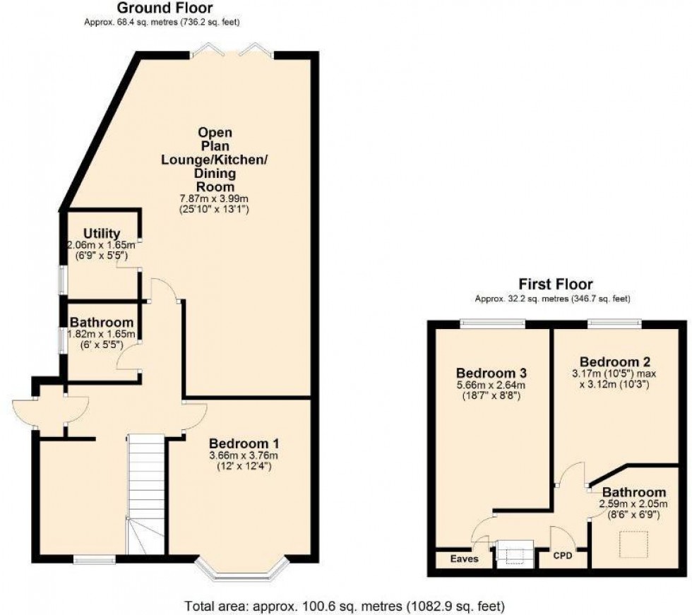 Floorplan for Greenwood Close, Moulton, Northampton