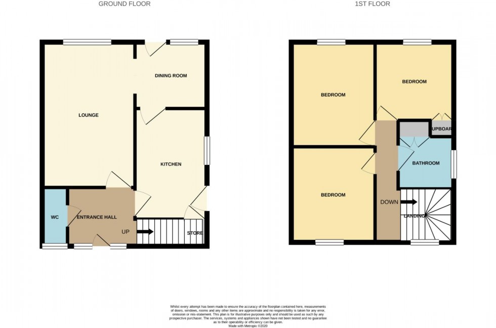 Floorplan for Pinetrees, Weston Favell