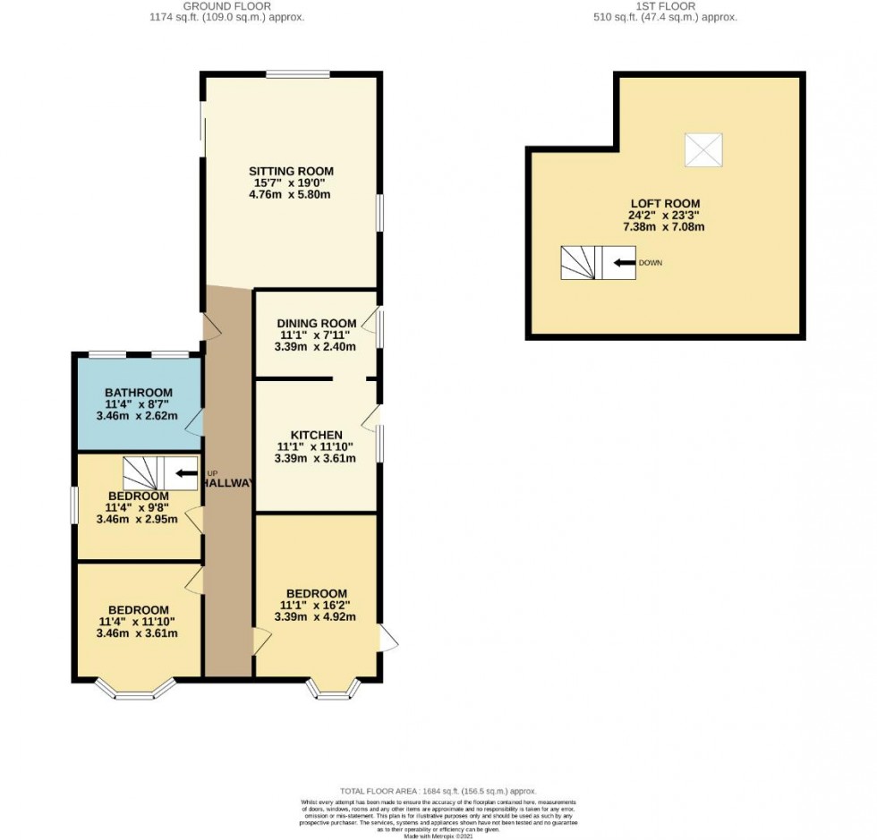 Floorplan for Watering Lane, Collingtree, NORTHAMPTON