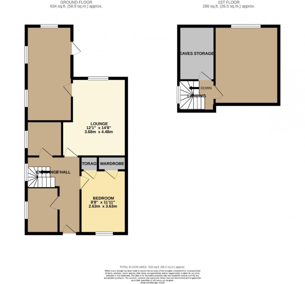 Floorplan for Dovecote Road, Roade, Northampton