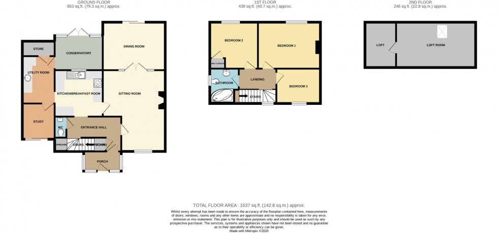 Floorplan for Friars Avenue, Delapre, Northampton