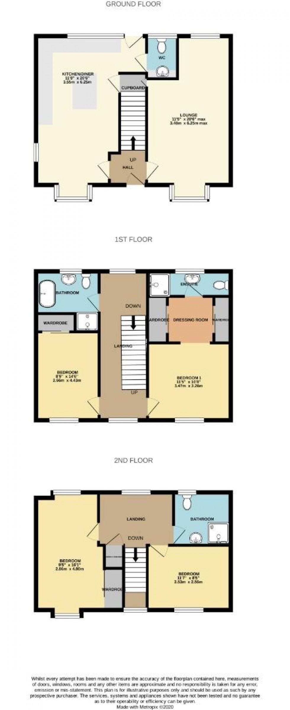 Floorplan for Telford Street, Upton, NORTHAMPTON