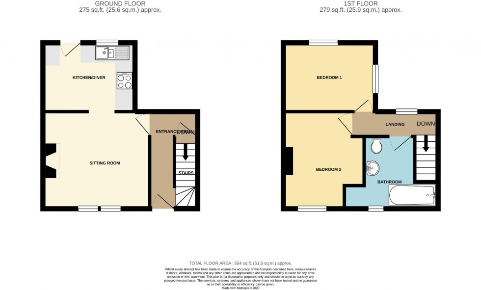 Floorplan for Lincoln Street, Kingsthorpe Village, Northampton