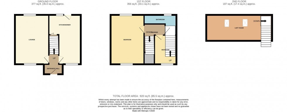 Floorplan for Essex Street, Semilong, Northampton