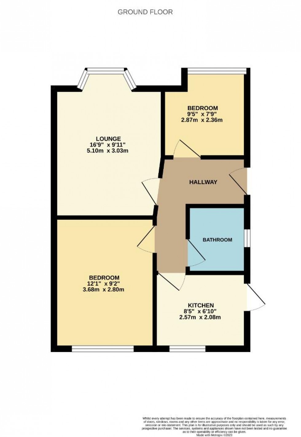 Floorplan for Milton Street North, Northampton, Northamptonshire