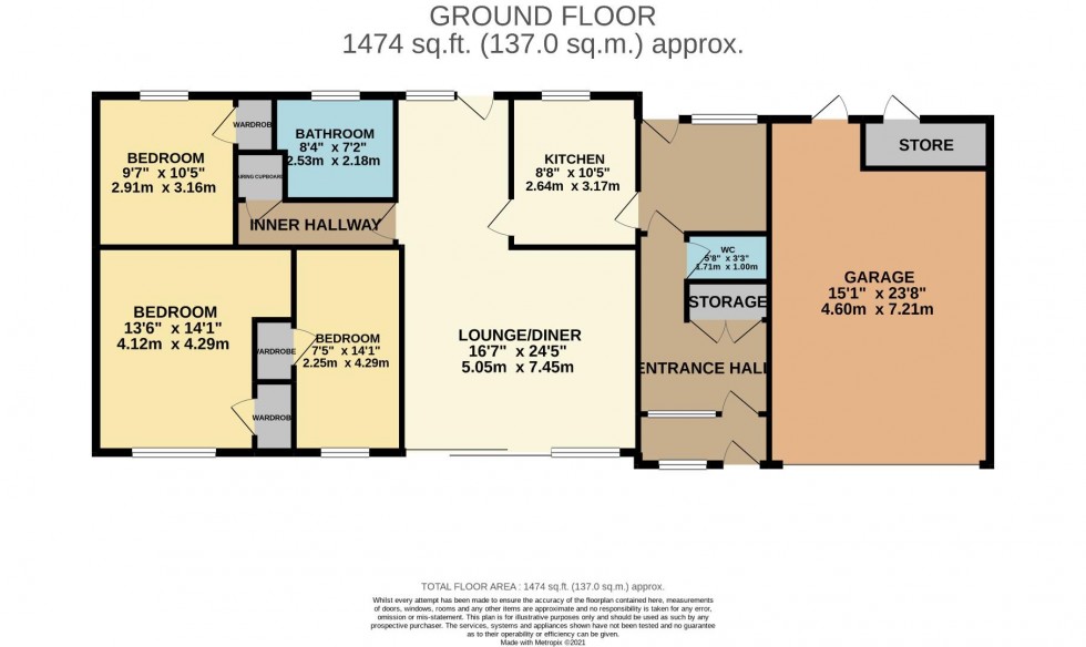 Floorplan for Foxcovert Drive, Roade, Northampton