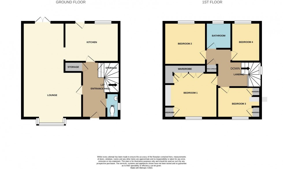 Floorplan for Oxford Close, Earls Barton, NORTHAMPTON