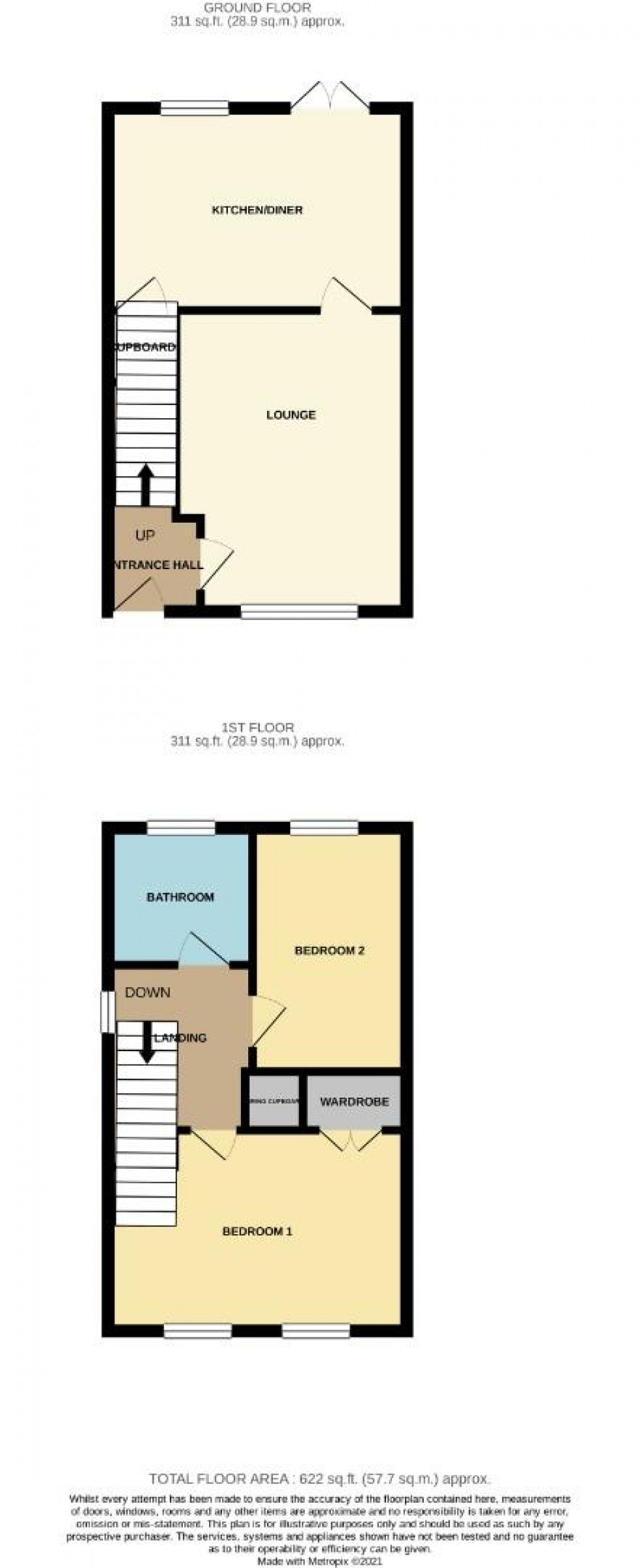 Floorplan for Wilford Avenue, Northampton