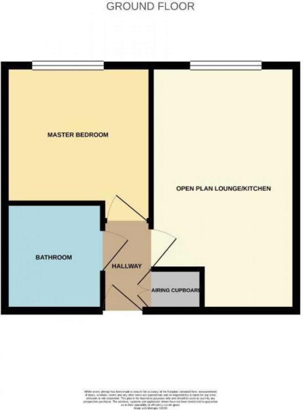 Floorplan for Burlington Apartments, Roseholme Road, Northampton