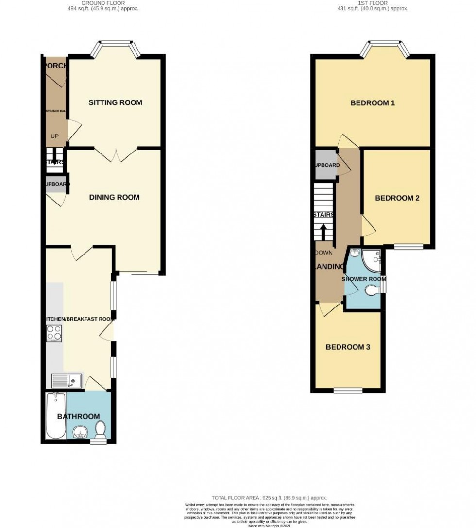 Floorplan for Euston Road, Far Cotton, Northampton