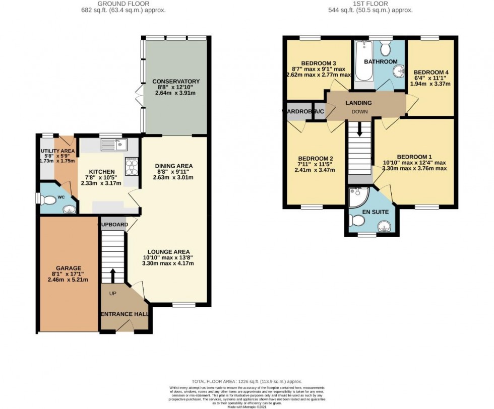 Floorplan for Auckland Close, Northampton