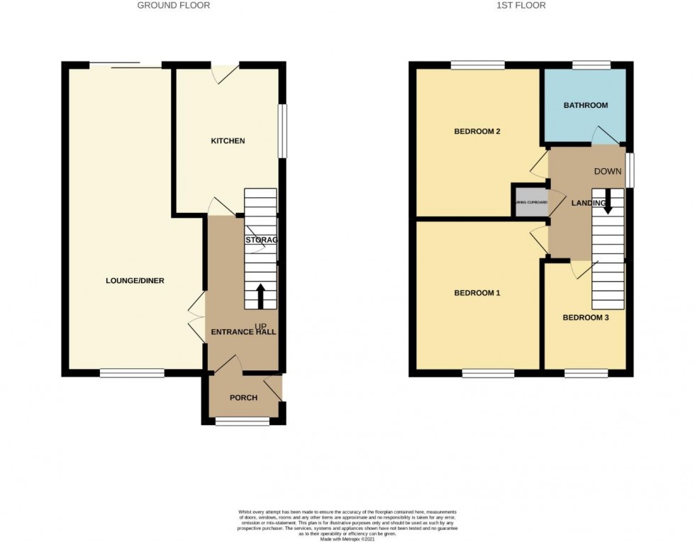 Floorplan for Clare Close, Earls Barton