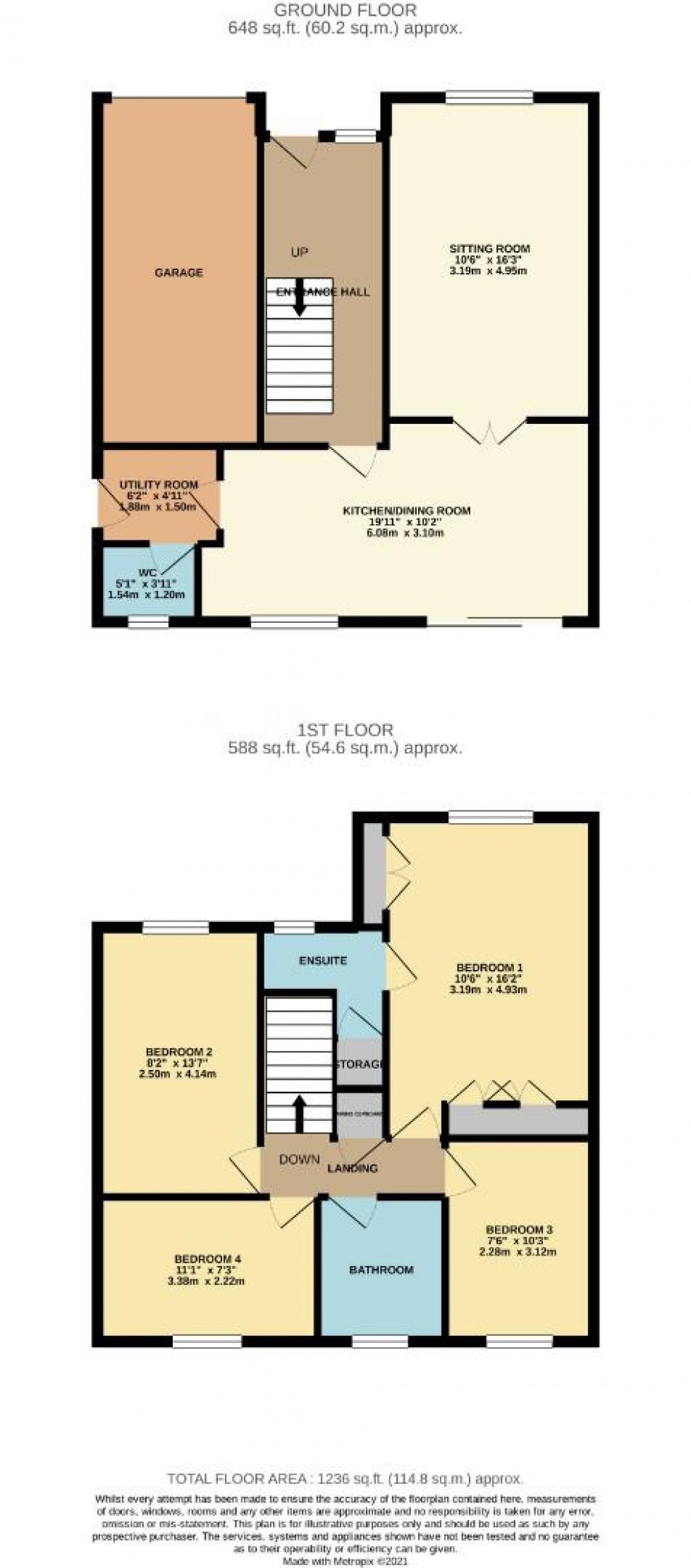 Floorplan for Barn Close, Northampton