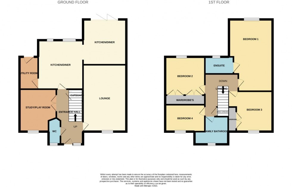 Floorplan for Old Gorse Way, Mawsley Village