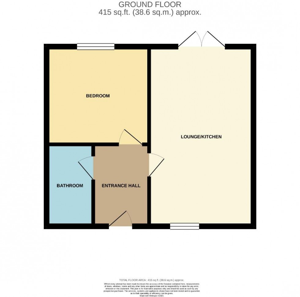 Floorplan for Burlington Apartments, Roseholme Road, Northampton