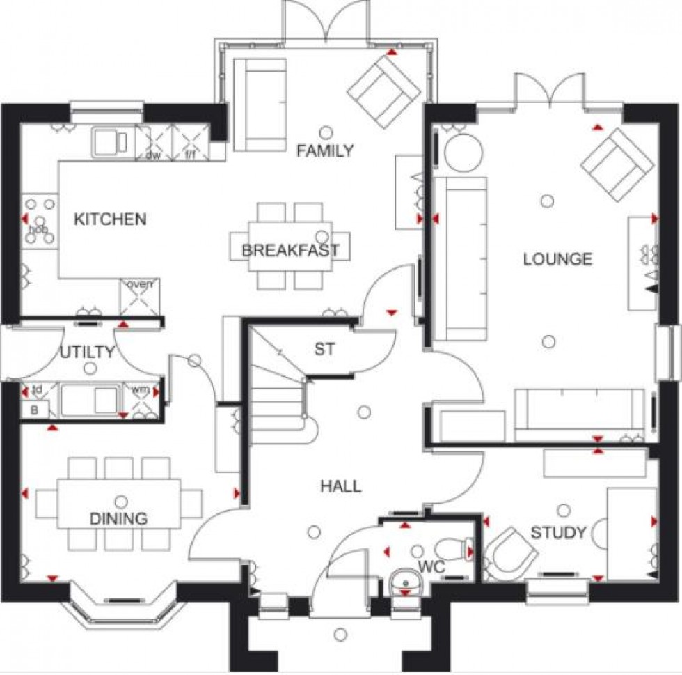 Floorplan for Boughton Road, Moulton, Northampton