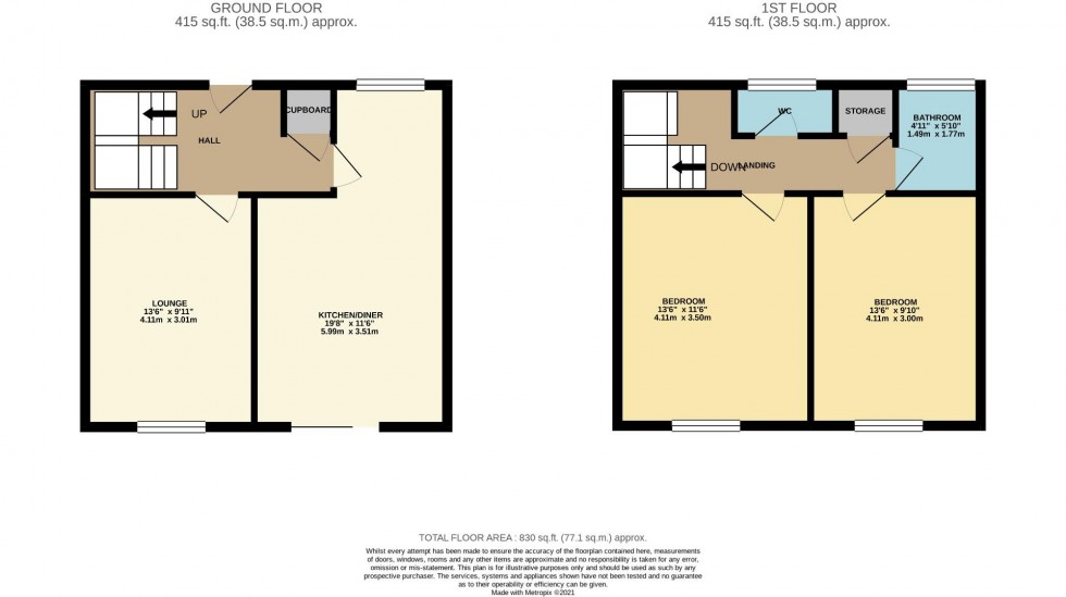 Floorplan for Tyes Court, Lings