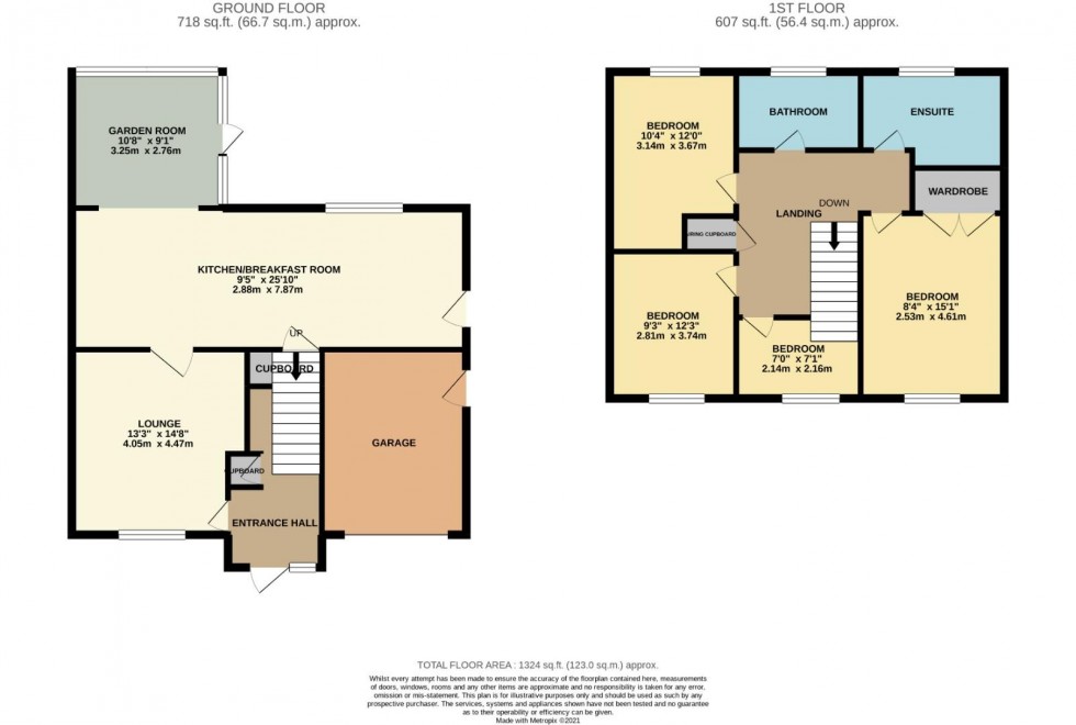 Floorplan for Mills Close, Earls Barton, NORTHAMPTON