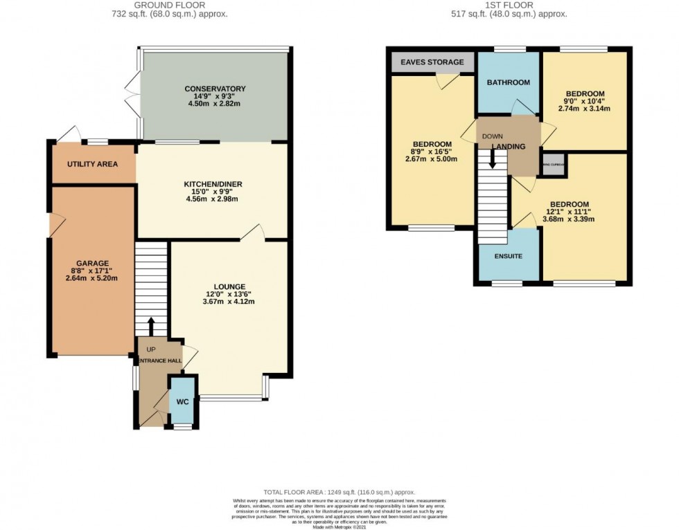 Floorplan for Burrows Vale, Brixworth, Northampton