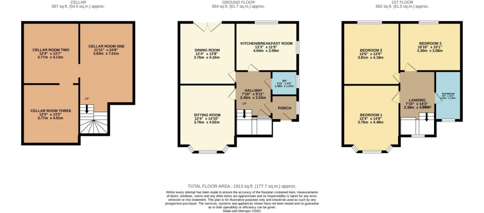 Floorplan for St Georges Avenue, Northampton