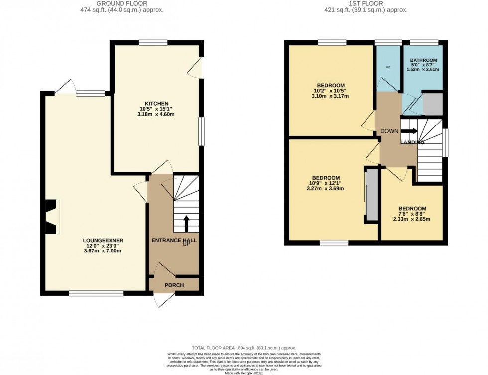 Floorplan for Dallington Road, Northampton