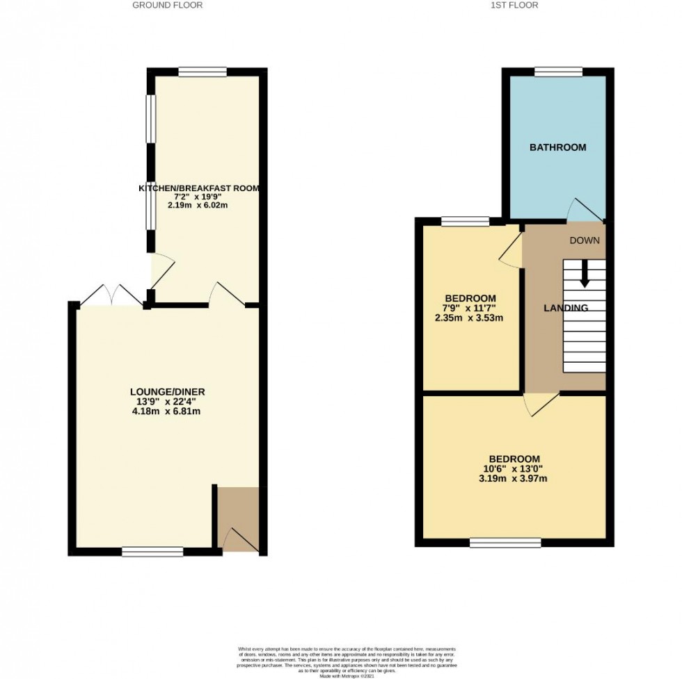 Floorplan for Margaret Street, Northampton