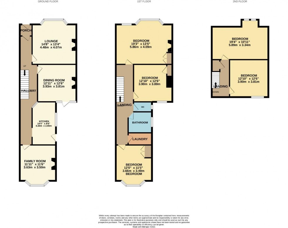 Floorplan for Abington Grove, Northampton