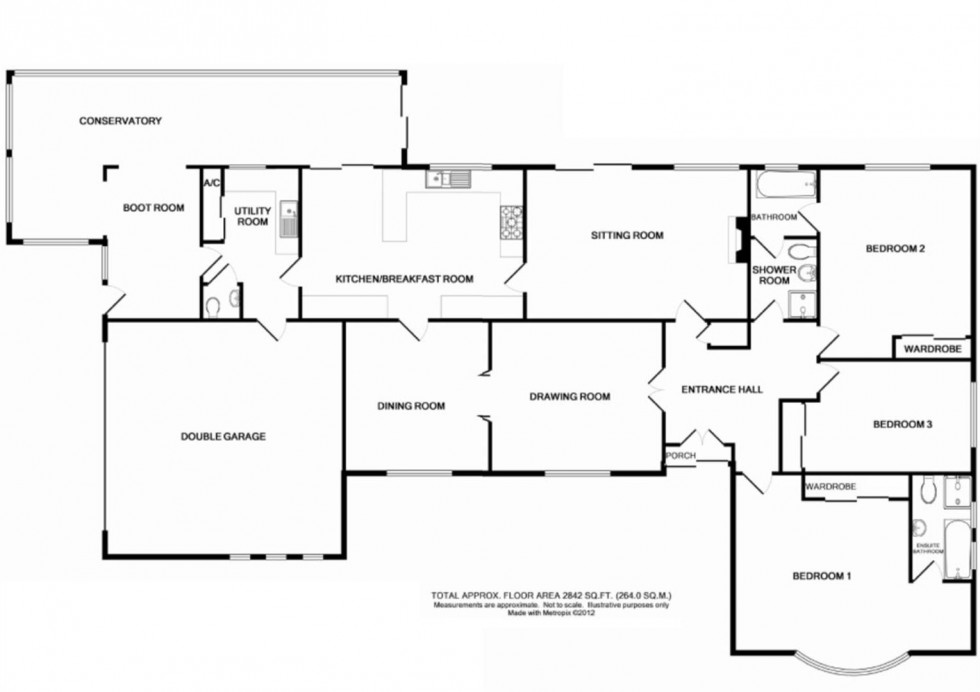 Floorplan for Whitegates, West Hunsbury