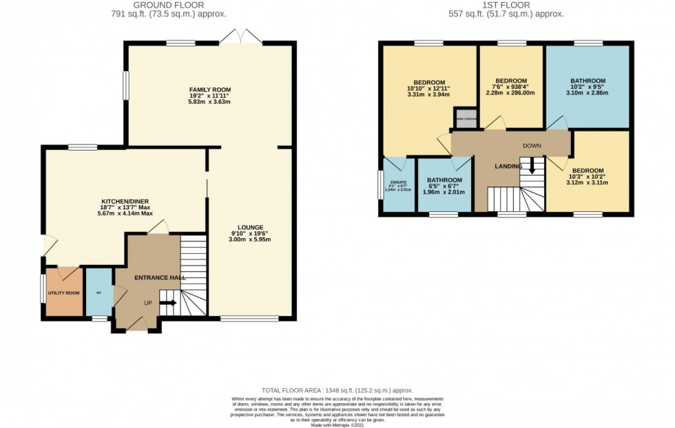 Floorplan for Parkside, Ecton Brook Northampton