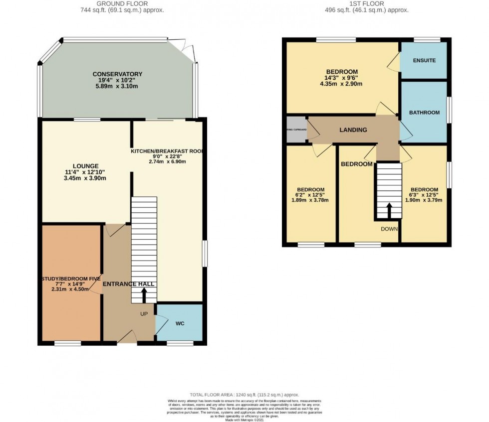 Floorplan for Stannard Way, Brixworth, Northampton