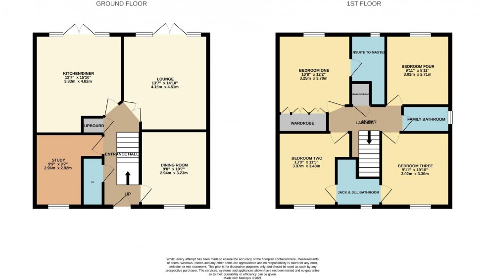 Floorplan for Rose Hill Way, Mawsley Village