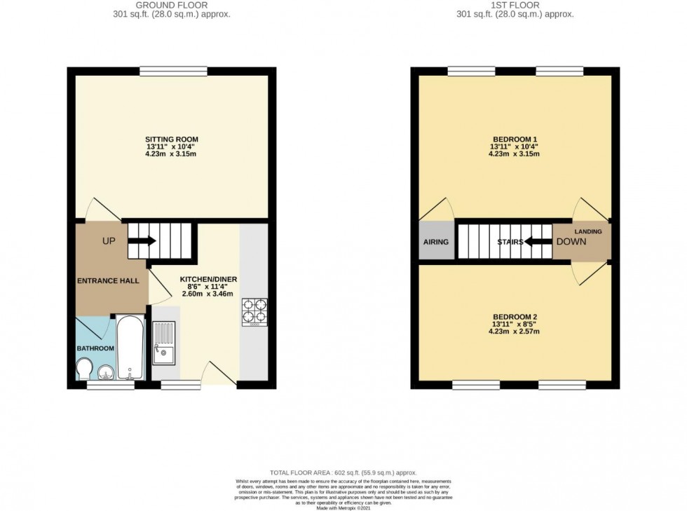 Floorplan for Elizabeth Way, Earls Barton, Northampton