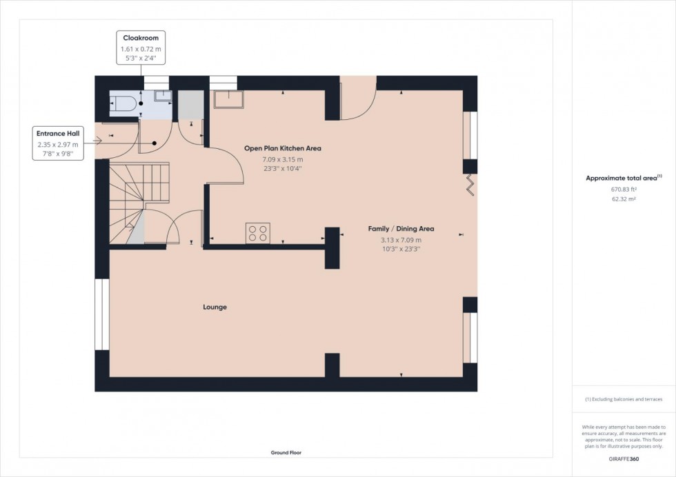 Floorplan for Penn Gardens, Northampton